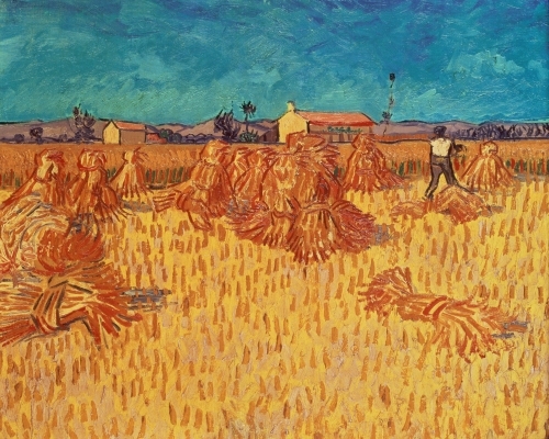 Wheat Field with Sheaves, 1888 - Van Gogh Painting On Canvas